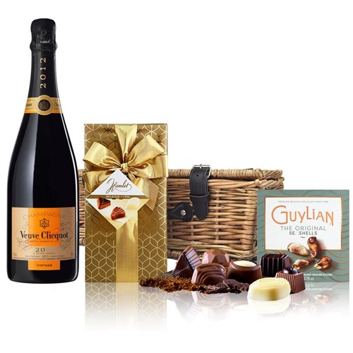 Veuve Clicquot Vintage 2015 Champagne 75cl And Chocolates Hamper